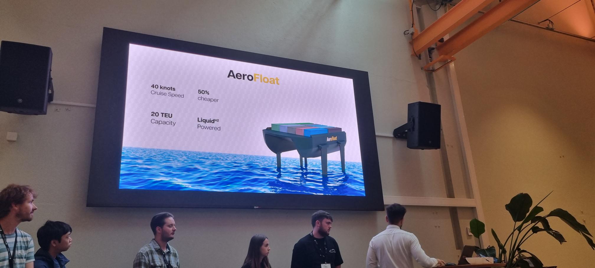Autonomous container barge